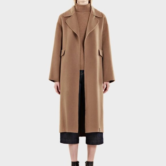 Nwt Rudsak Mulda Wool Trench Coat Tan 